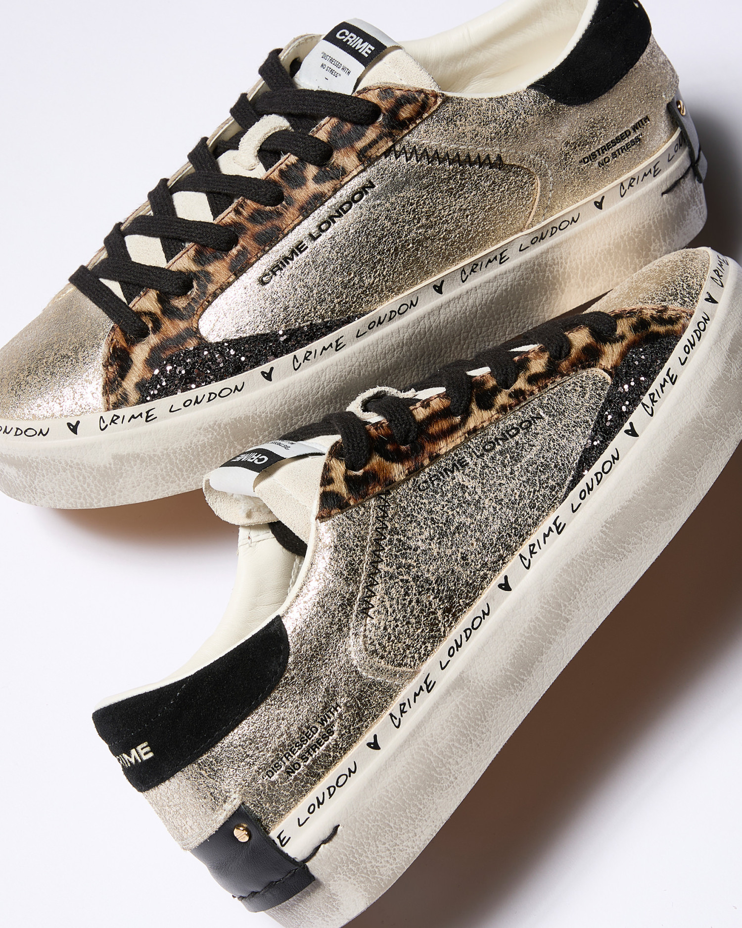 Distressed Platform Sweet Like Honey | Crime London