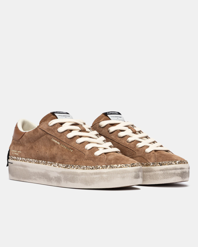 DISTRESSED PLATFORM TOFFEE MOCHA