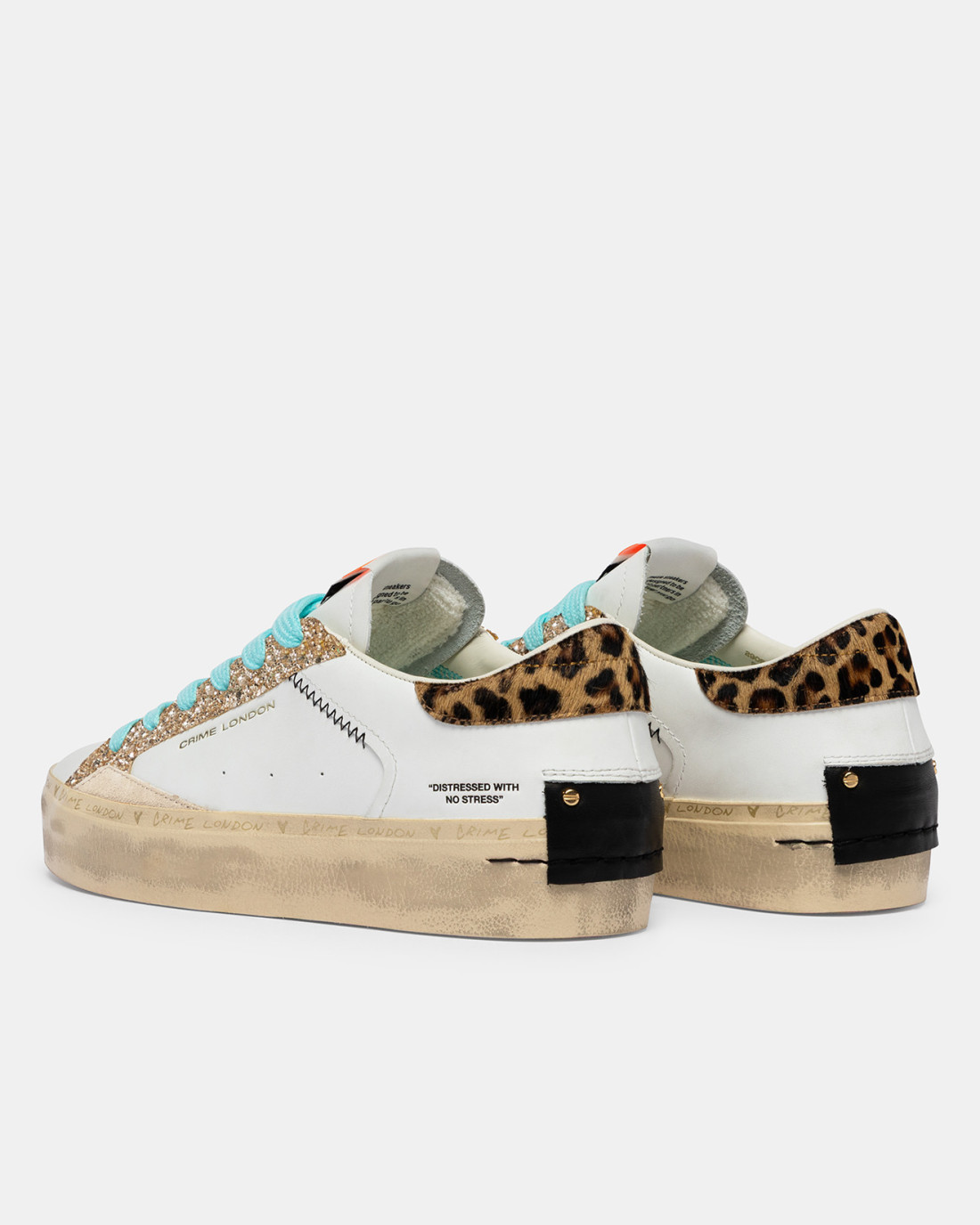 CRIME LONDON: DISTRESSED PLATFORM TROPICAL GOLD