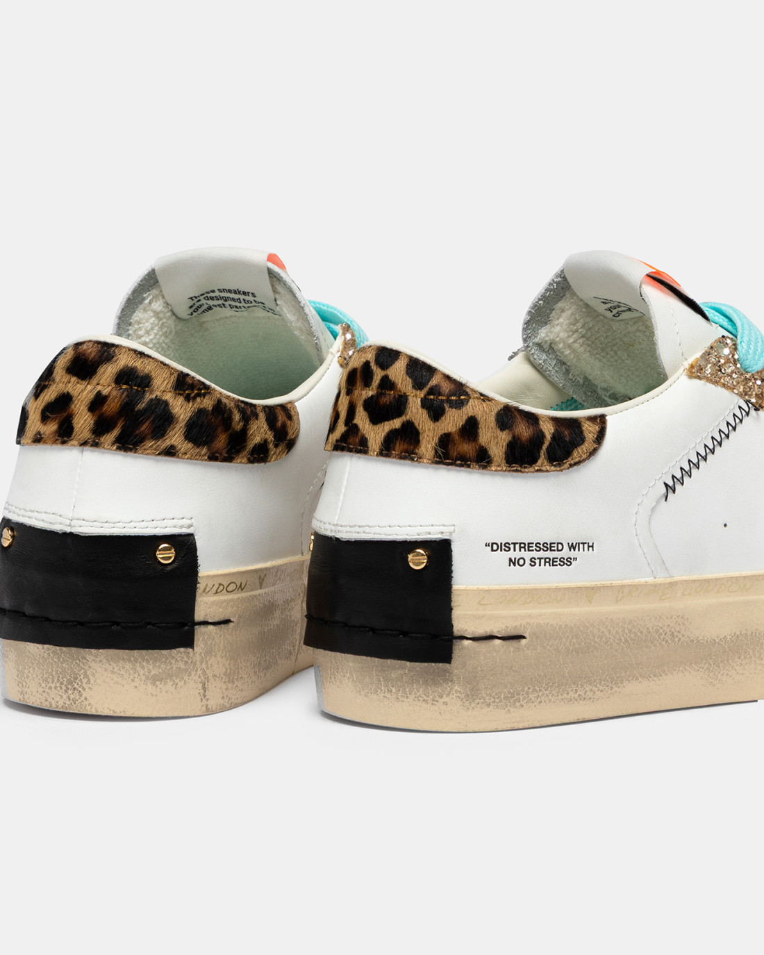 CRIME LONDON: DISTRESSED PLATFORM TROPICAL GOLD