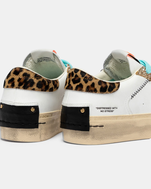 DISTRESSED PLATFORM TROPICAL GOLD