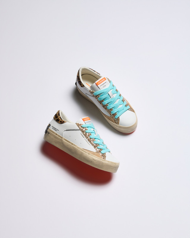 DISTRESSED PLATFORM TROPICAL GOLD