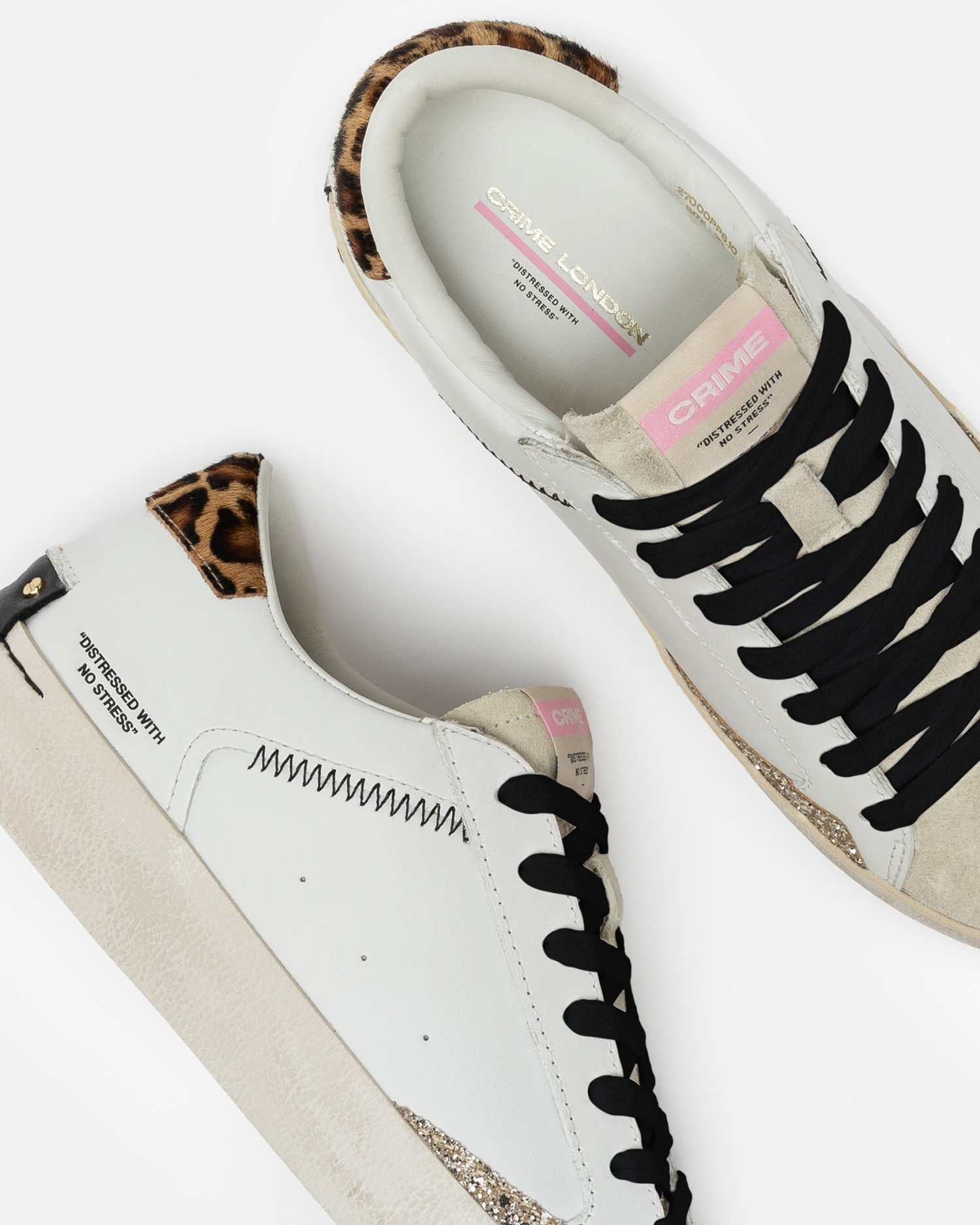 Distressed Savage White | Crime London