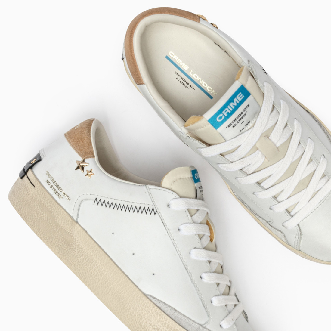 CRIME LONDON: DISTRESSED WHITE AMBER