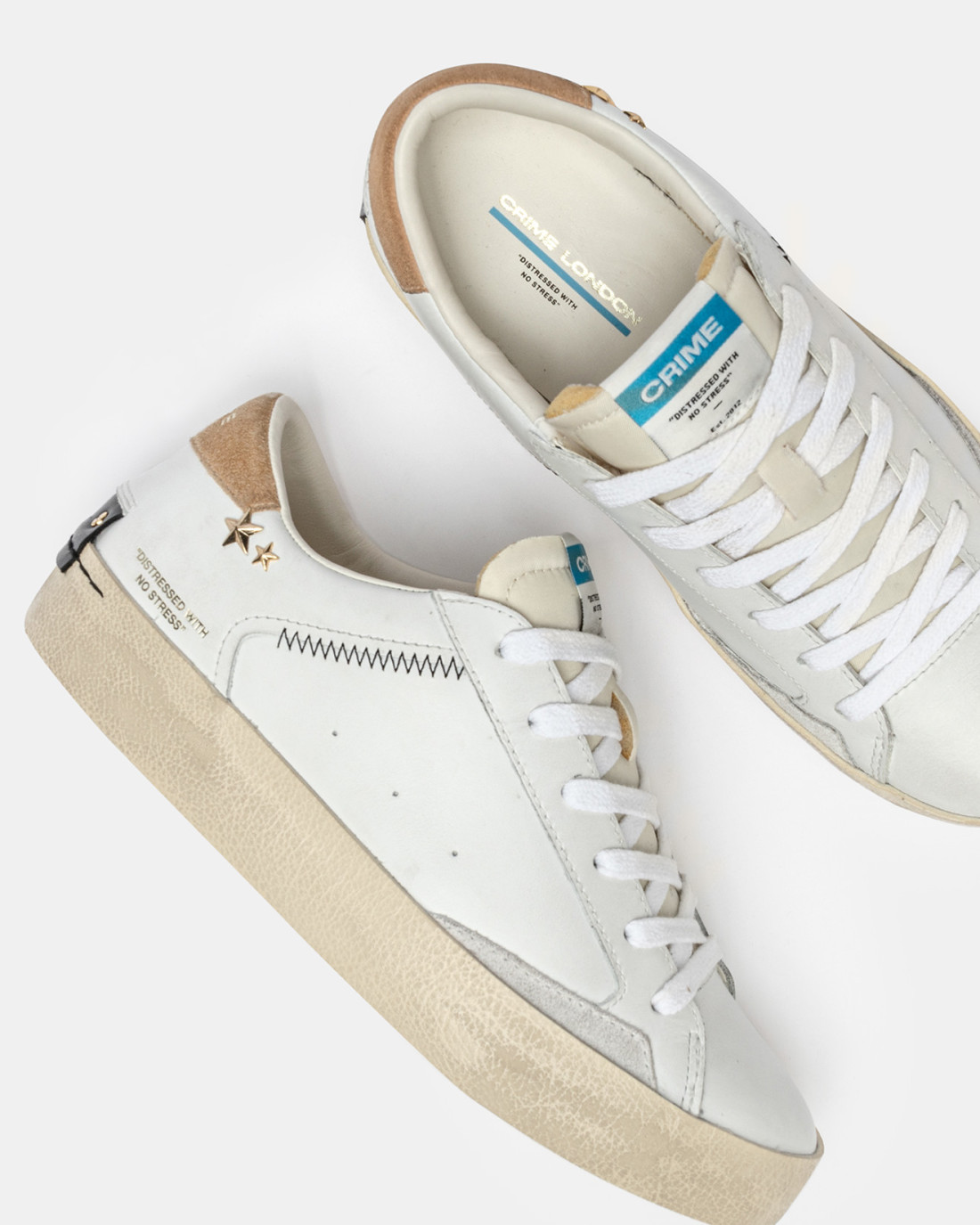 CRIME LONDON: DISTRESSED WHITE AMBER