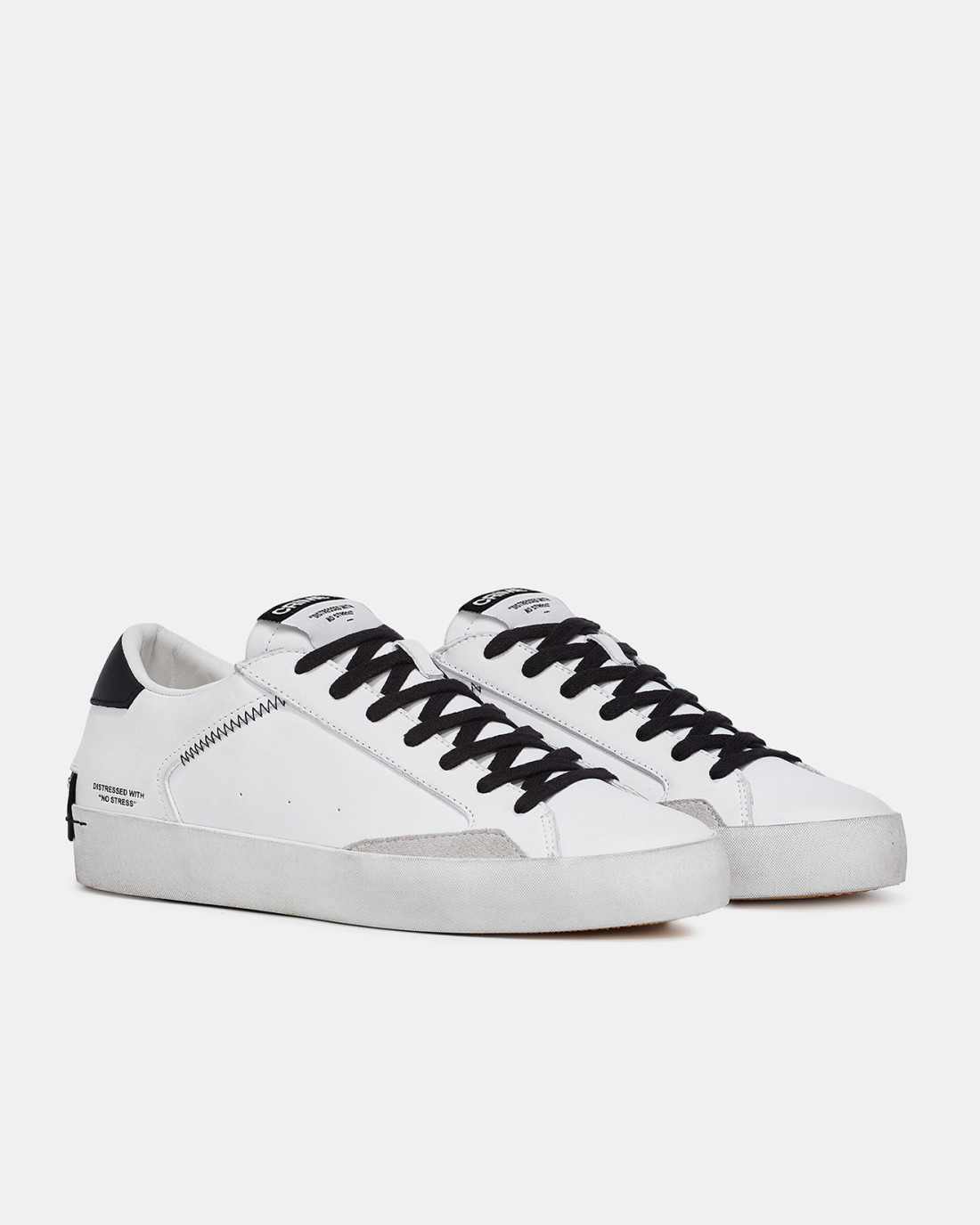 CRIME LONDON: DISTRESSED WHITE-BLACK