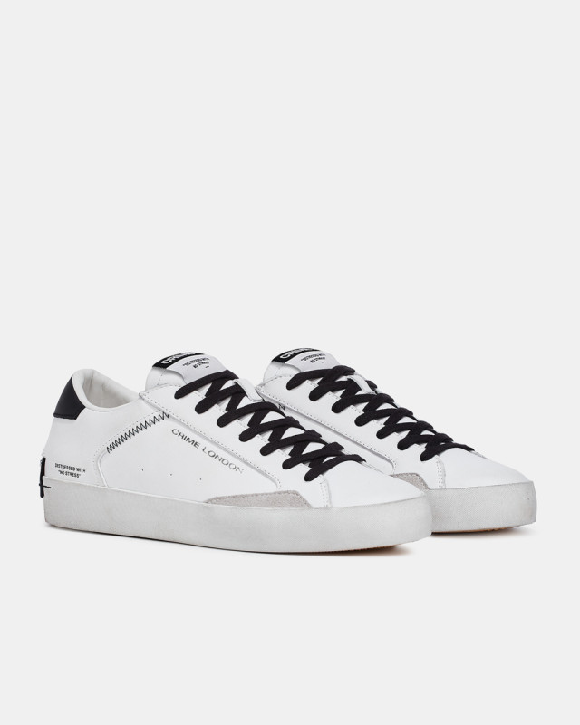 DISTRESSED WHITE-BLACK