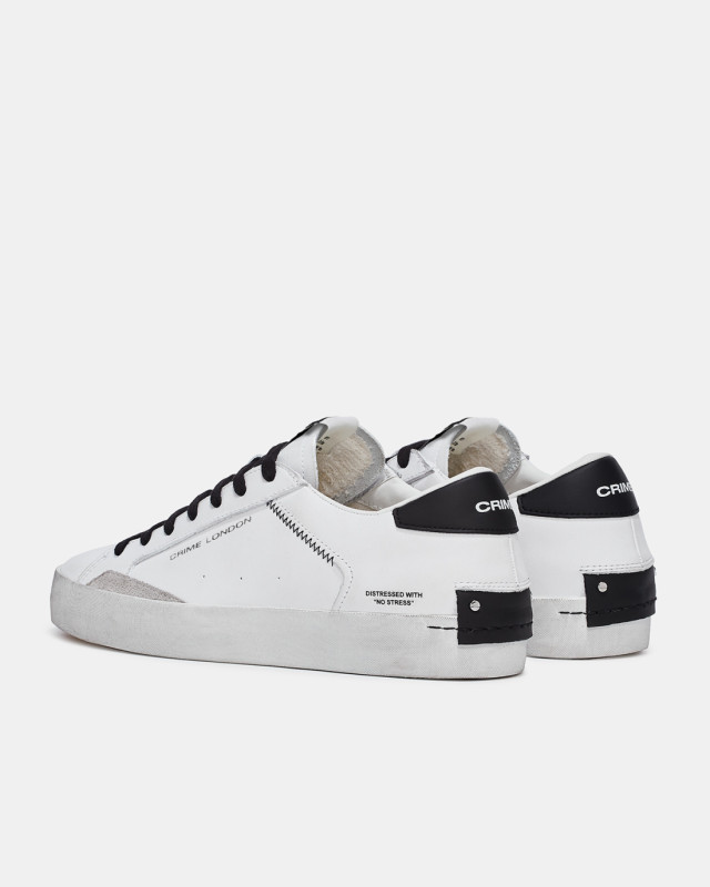 DISTRESSED WHITE-BLACK