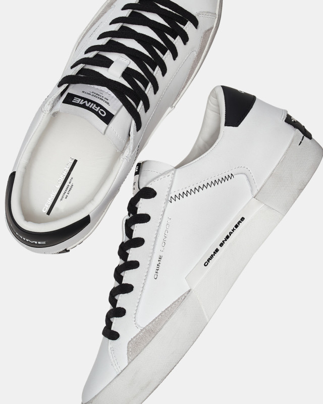 DISTRESSED WHITE-BLACK