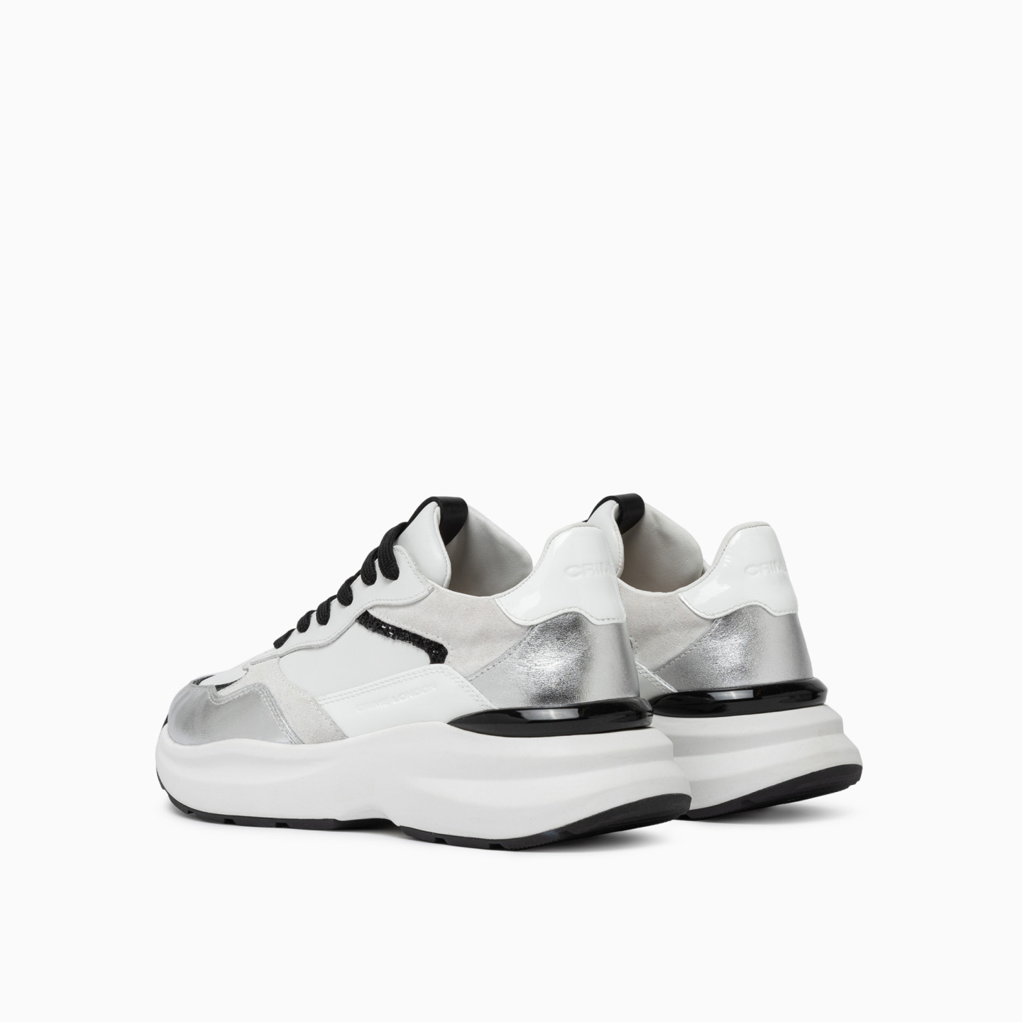 Faith Metallic Silver Crime London
