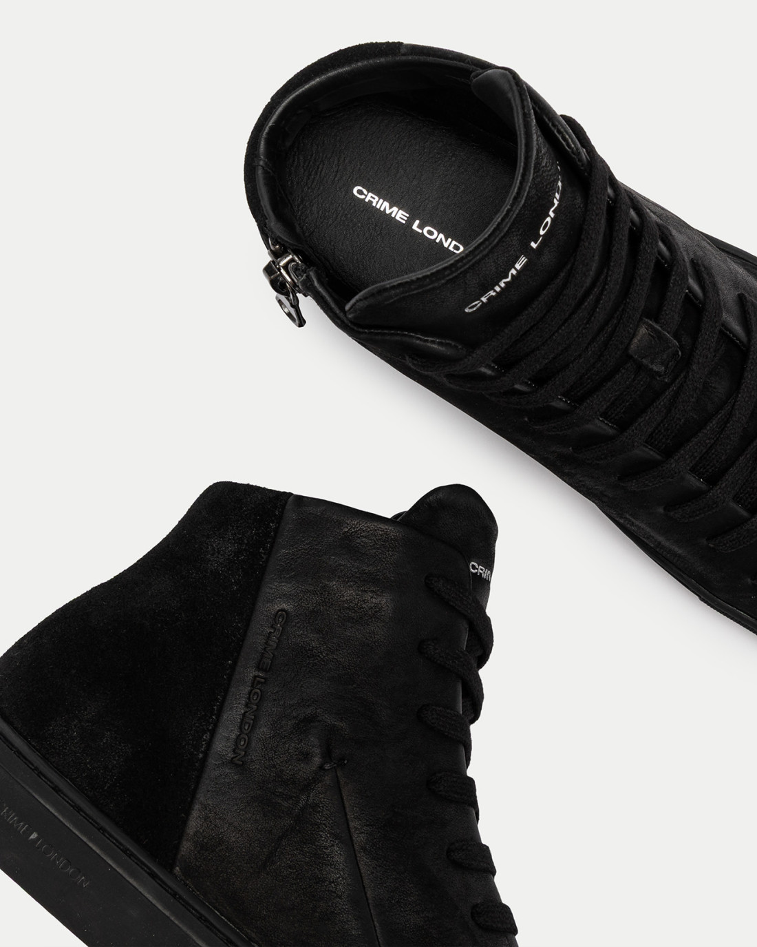 CRIME LONDON: HIGH TOP MINIMAL BLACK