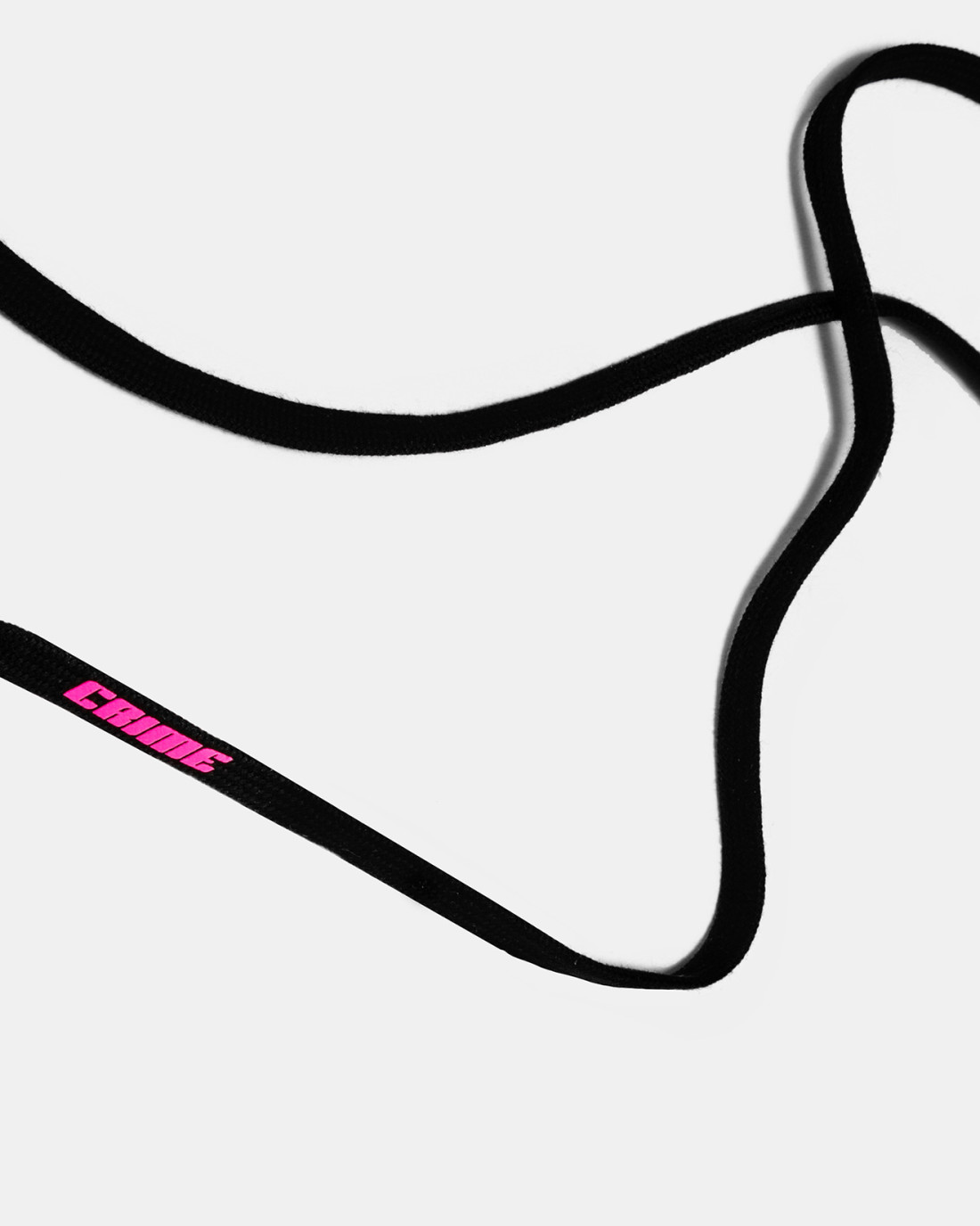 CRIME LONDON: LACES BLACK-PINK NEON