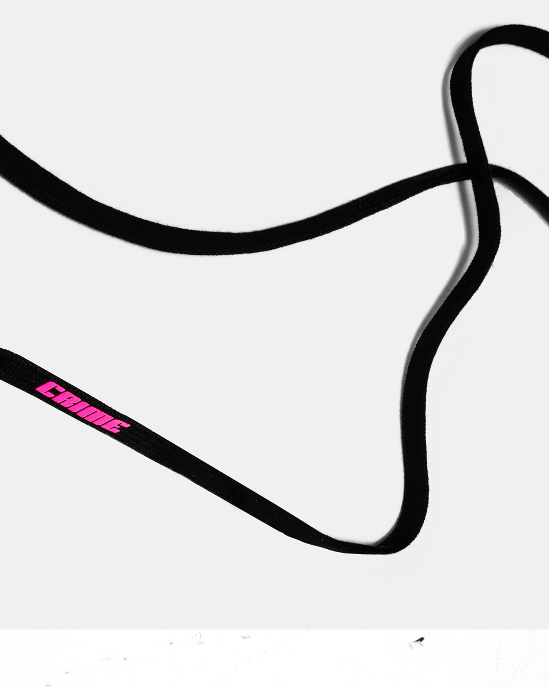 CRIME LONDON: LACES BLACK-PINK NEON