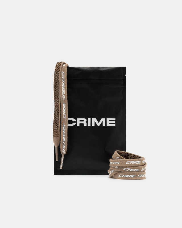 LACES BROWN STRASS