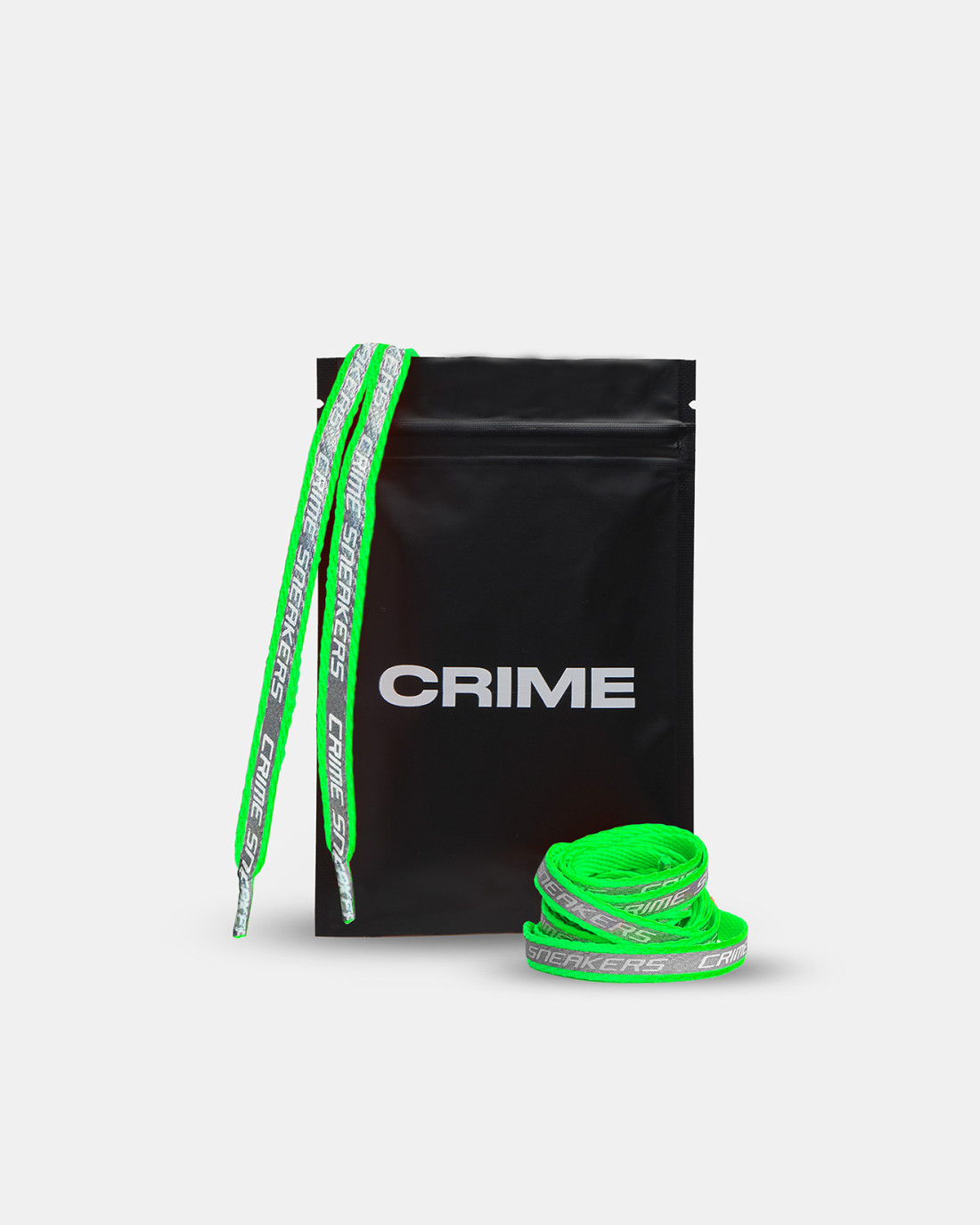 CRIME LONDON: LACES SILVER GREEN