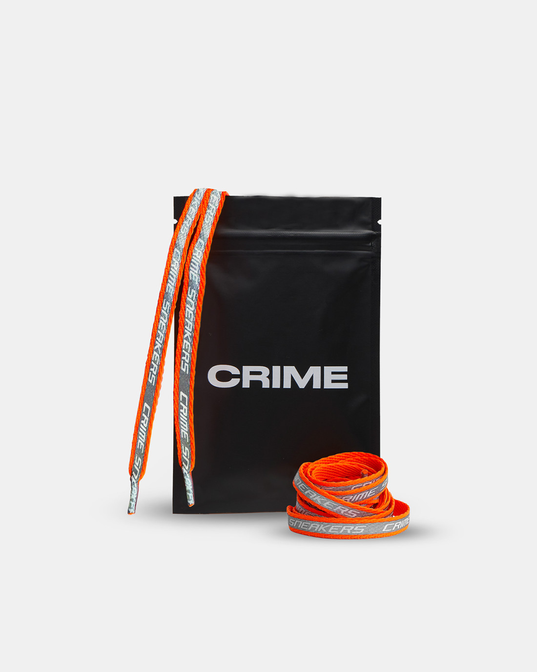 CRIME LONDON: LACES SILVER ORANGE