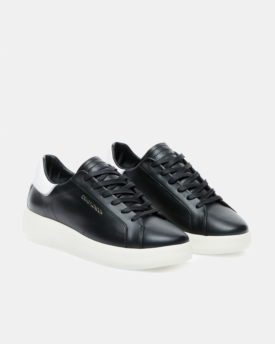 CRIME LONDON: LOW TOP LEVEL UP  BLACK-WHITE