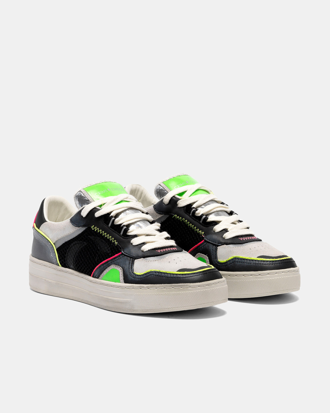 CRIME LONDON: LOW TOP OFF COURT BLACK