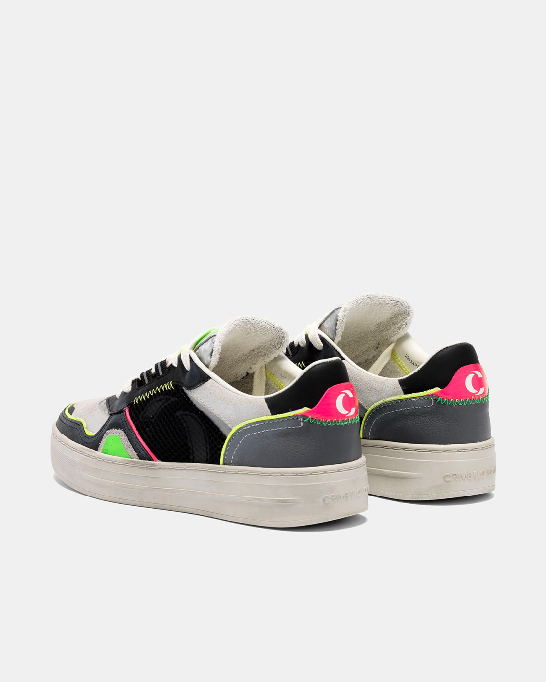 CRIME LONDON: LOW TOP OFF COURT BLACK