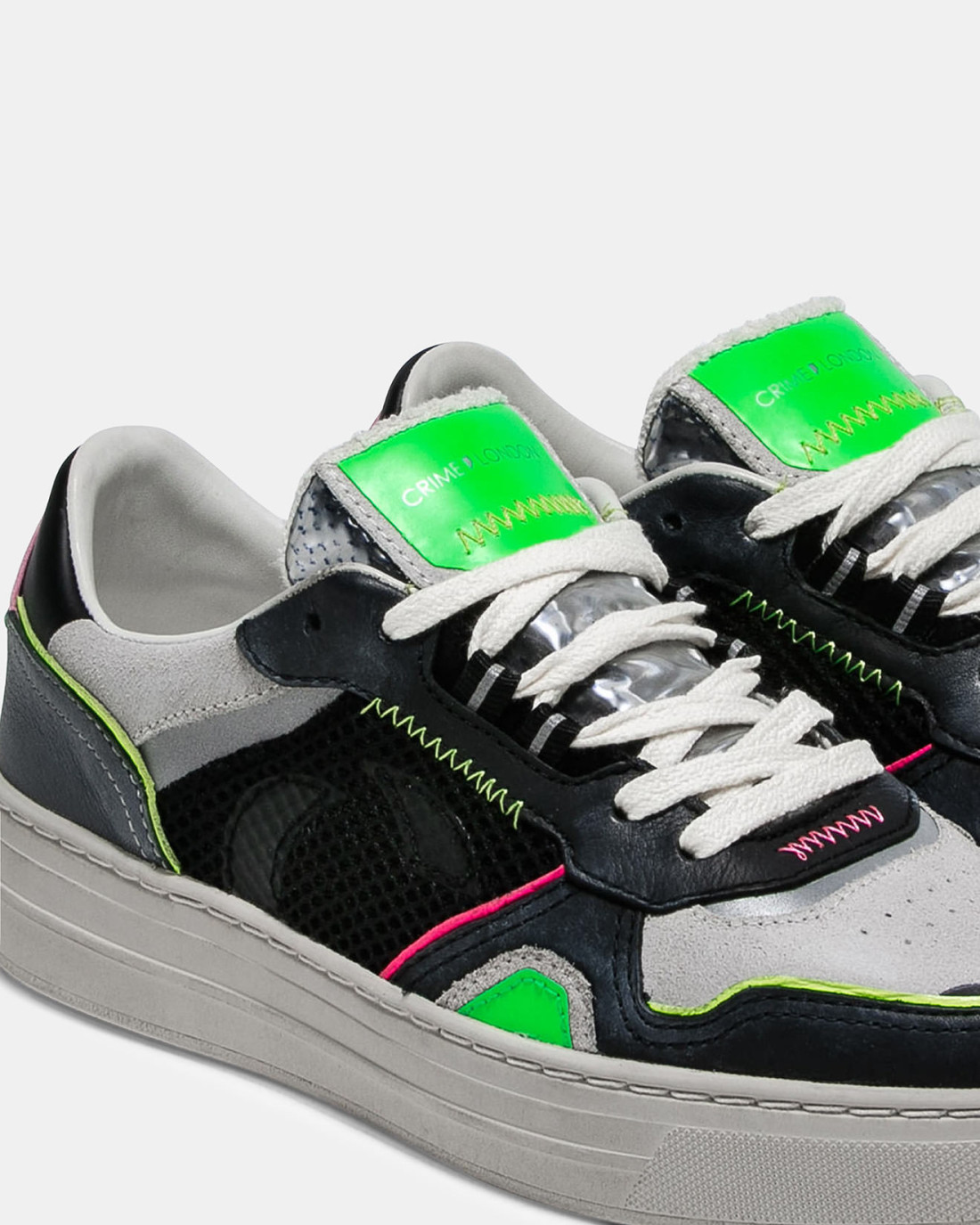 CRIME LONDON: LOW TOP OFF COURT BLACK