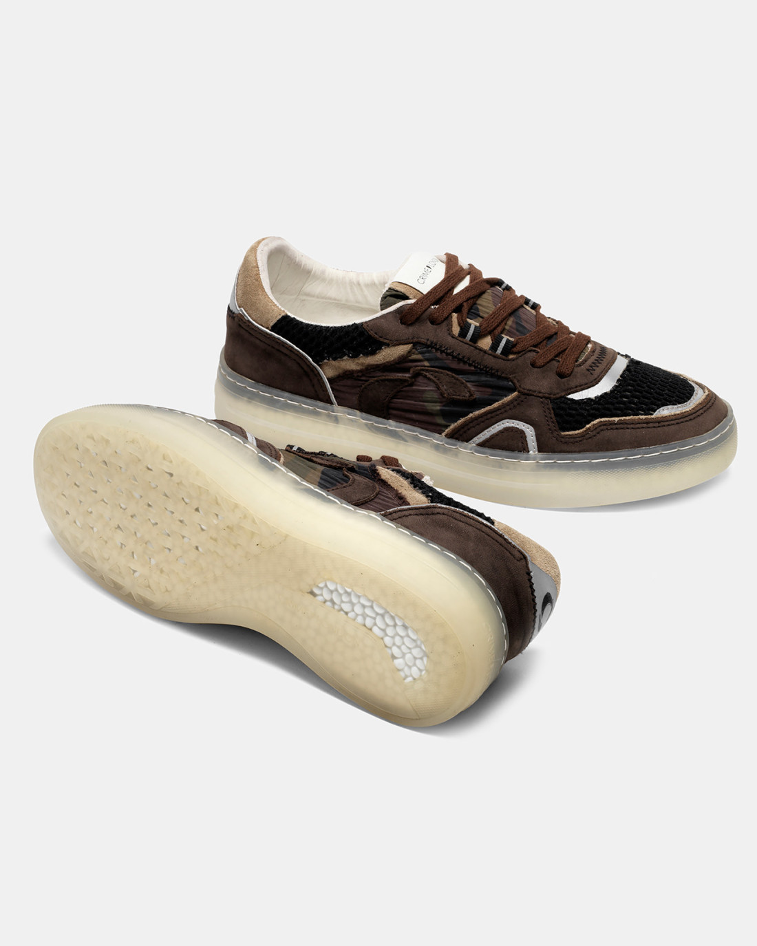 CRIME LONDON: LOW TOP OFF COURT BROWN