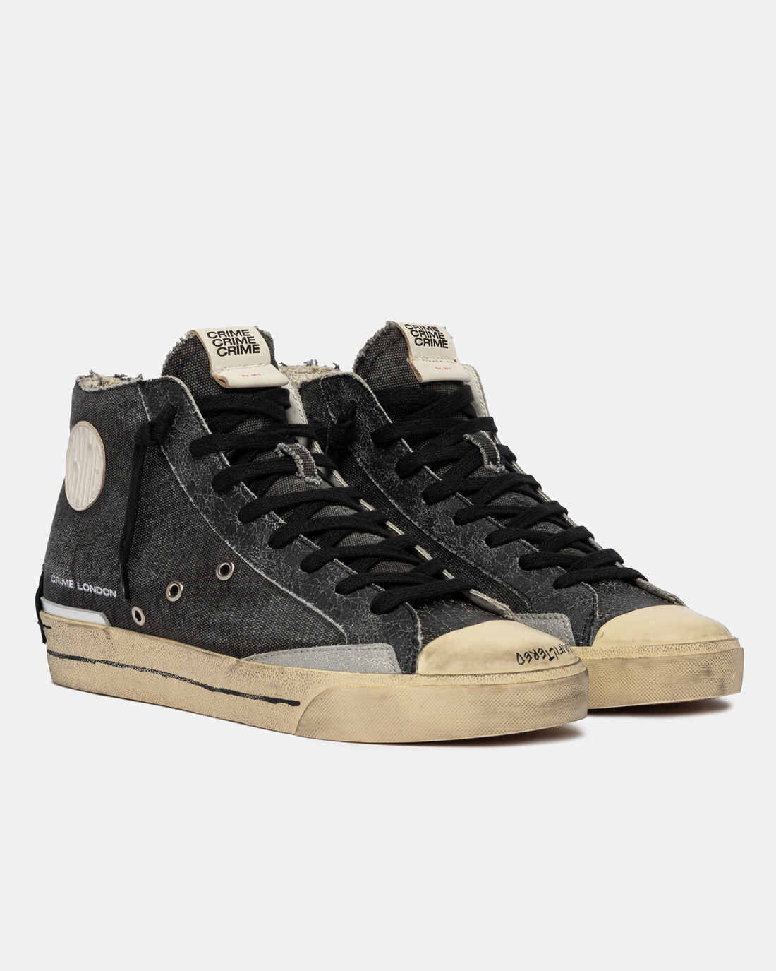 CRIME LONDON: RECUT HIGH BLACK CHARCOAL