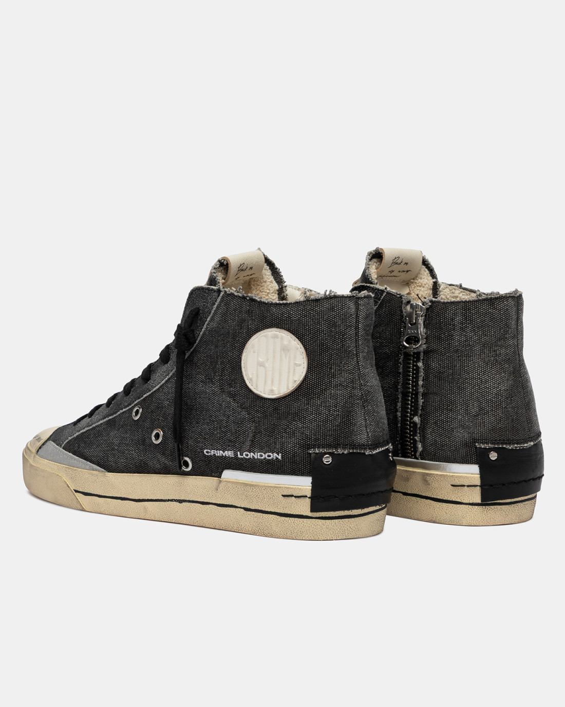 CRIME LONDON: RECUT HIGH BLACK CHARCOAL