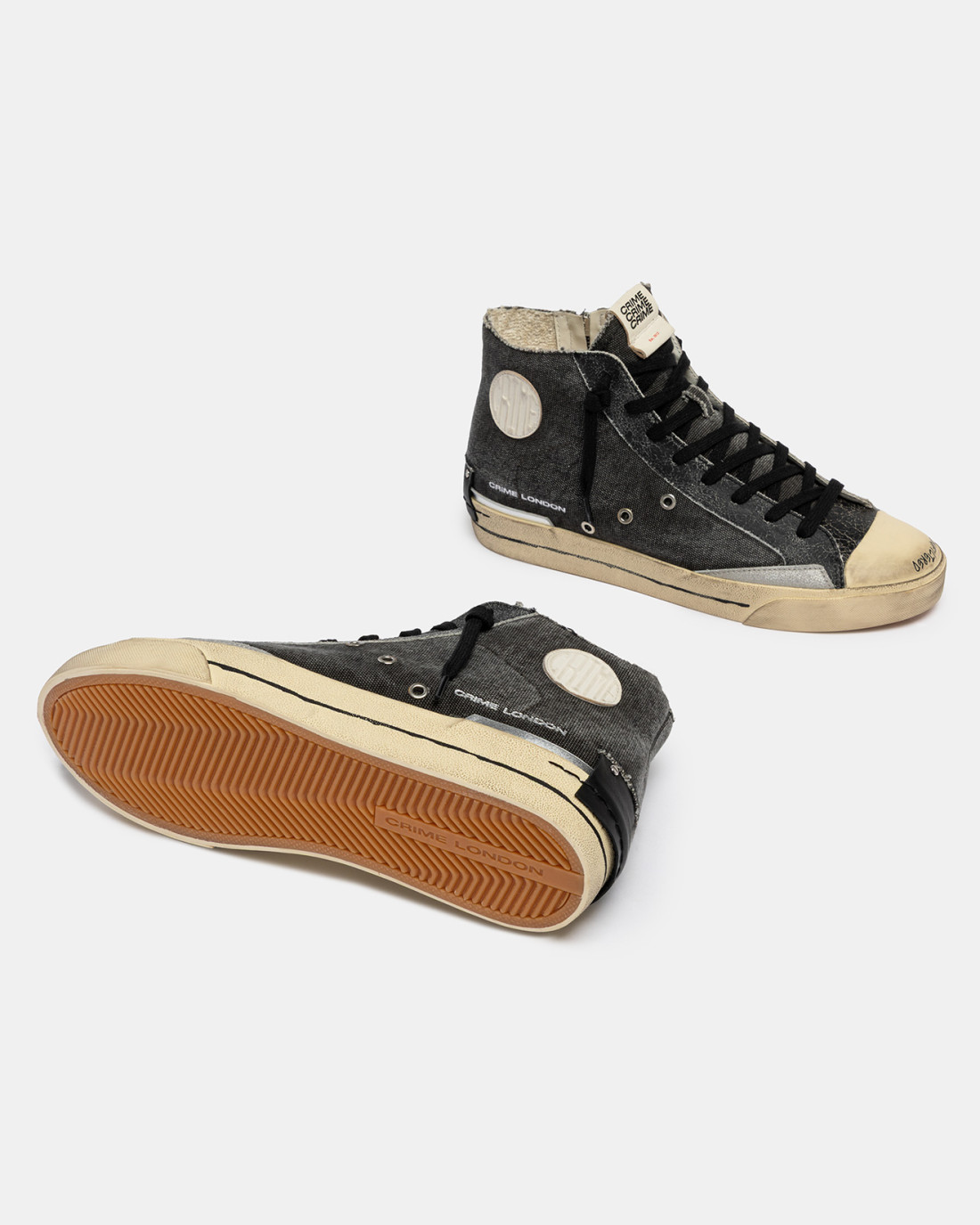 CRIME LONDON: RECUT HIGH BLACK CHARCOAL