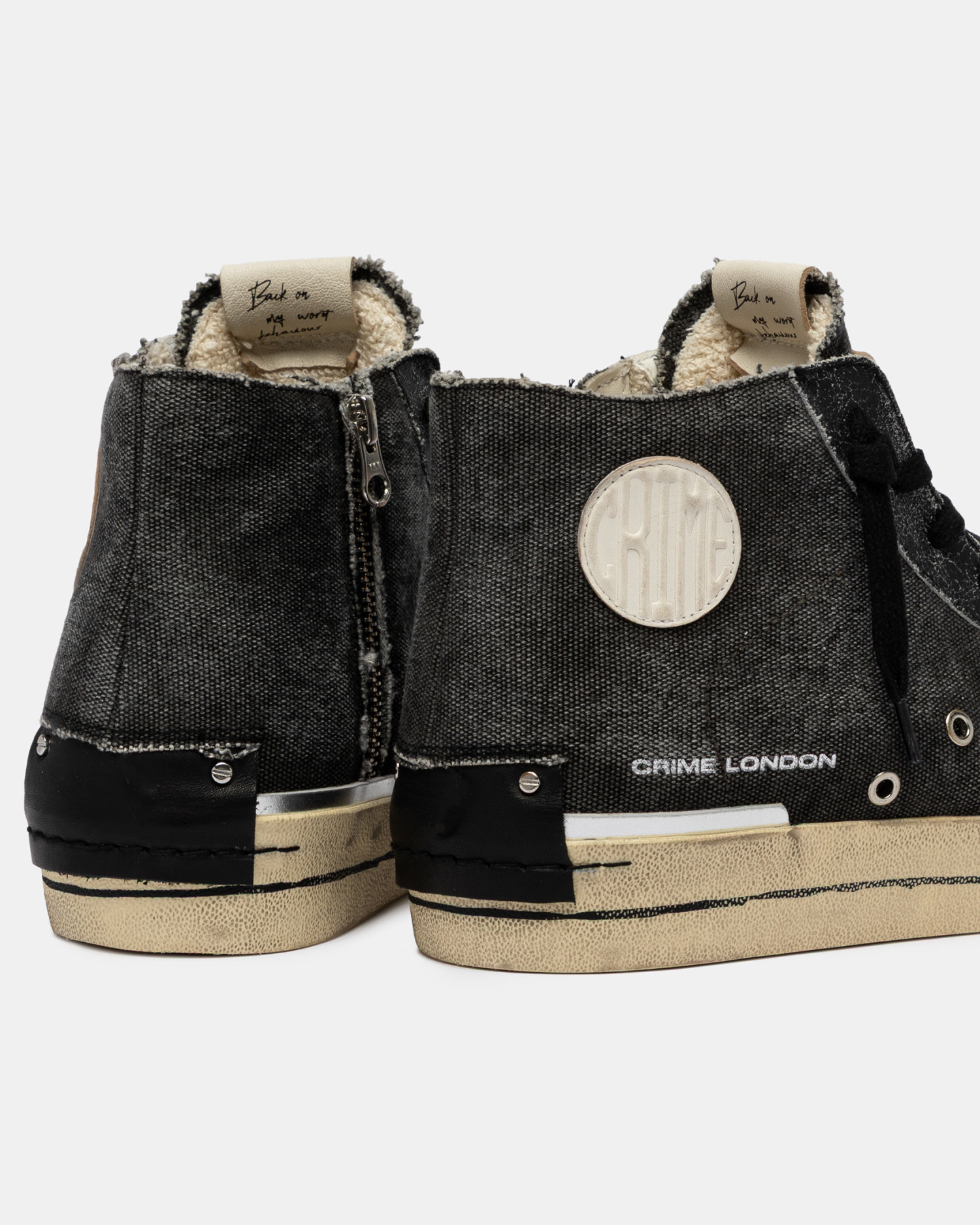 Recut High Black Charcoal | Crime London
