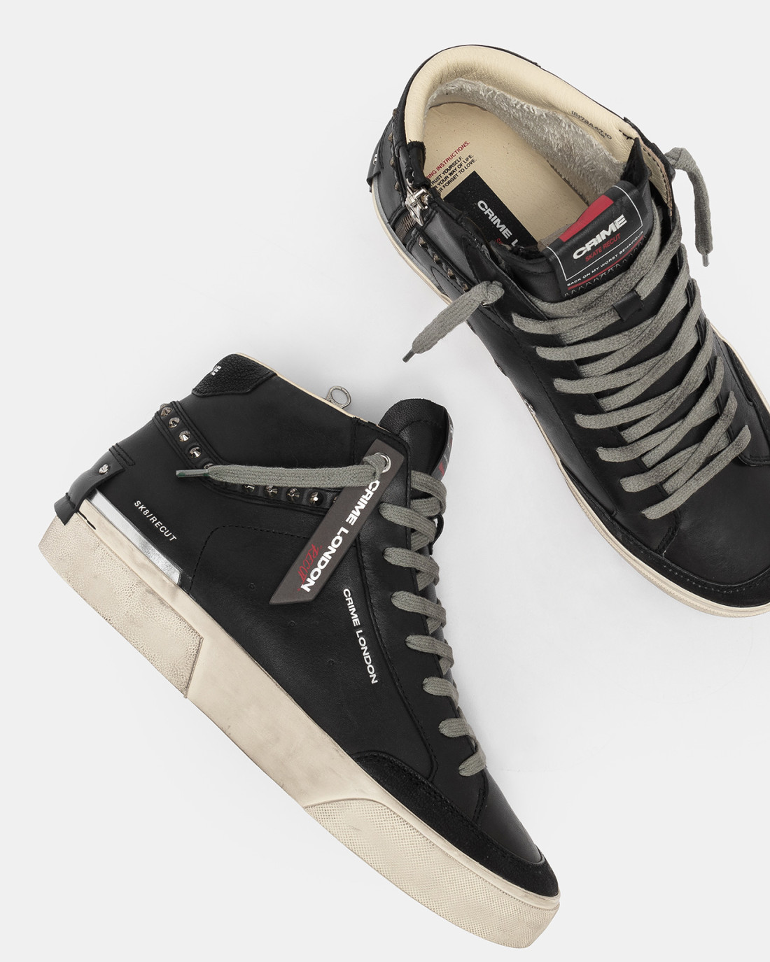 CRIME LONDON: RECUT HIGH DUSKY BLACK