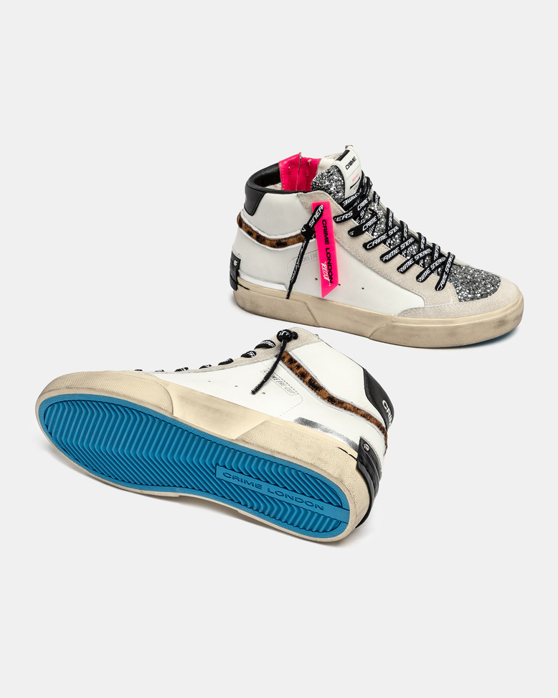 CRIME LONDON: RECUT HIGH WHITE CHEETAH