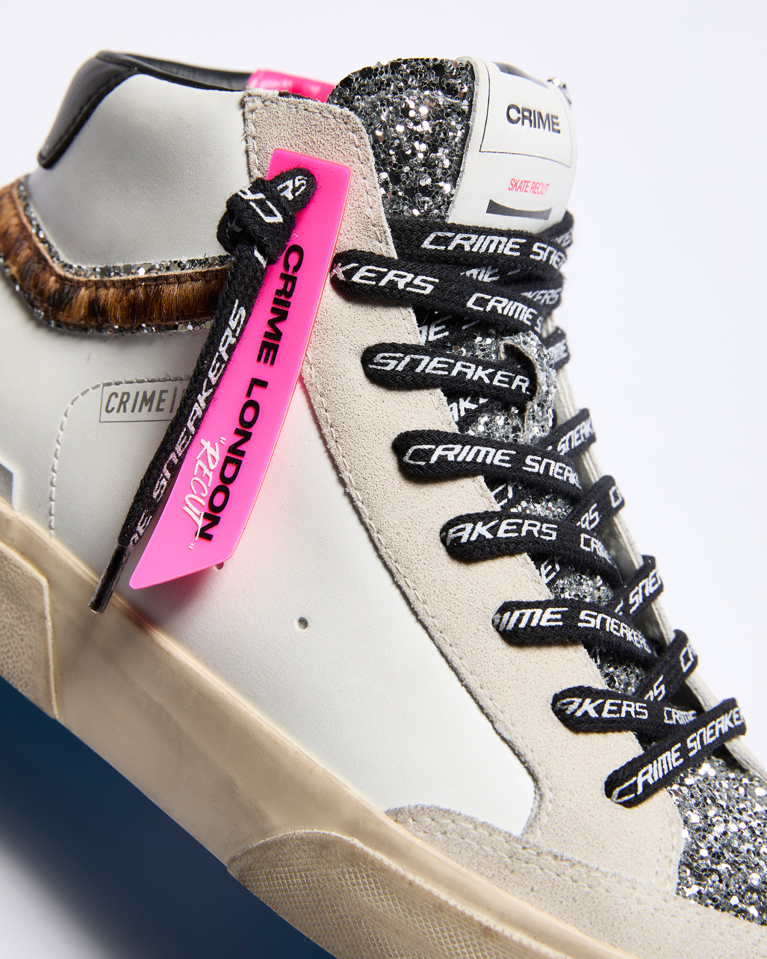Recut High White Cheetah | Crime London