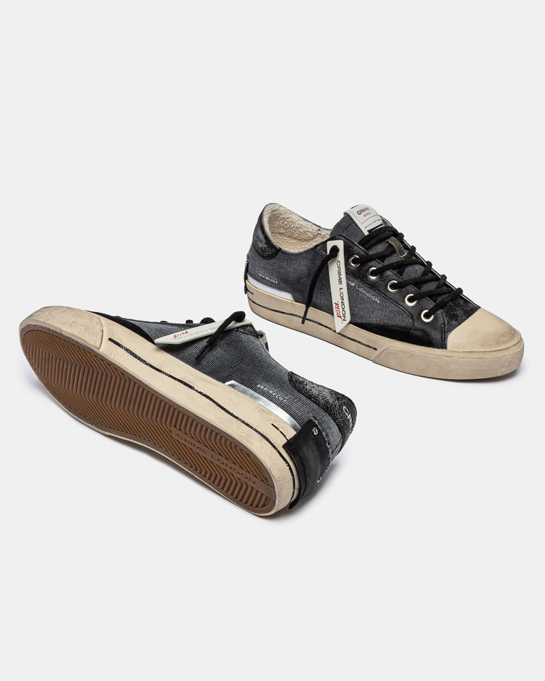 CRIME LONDON: RECUT LOW FADED CARBON