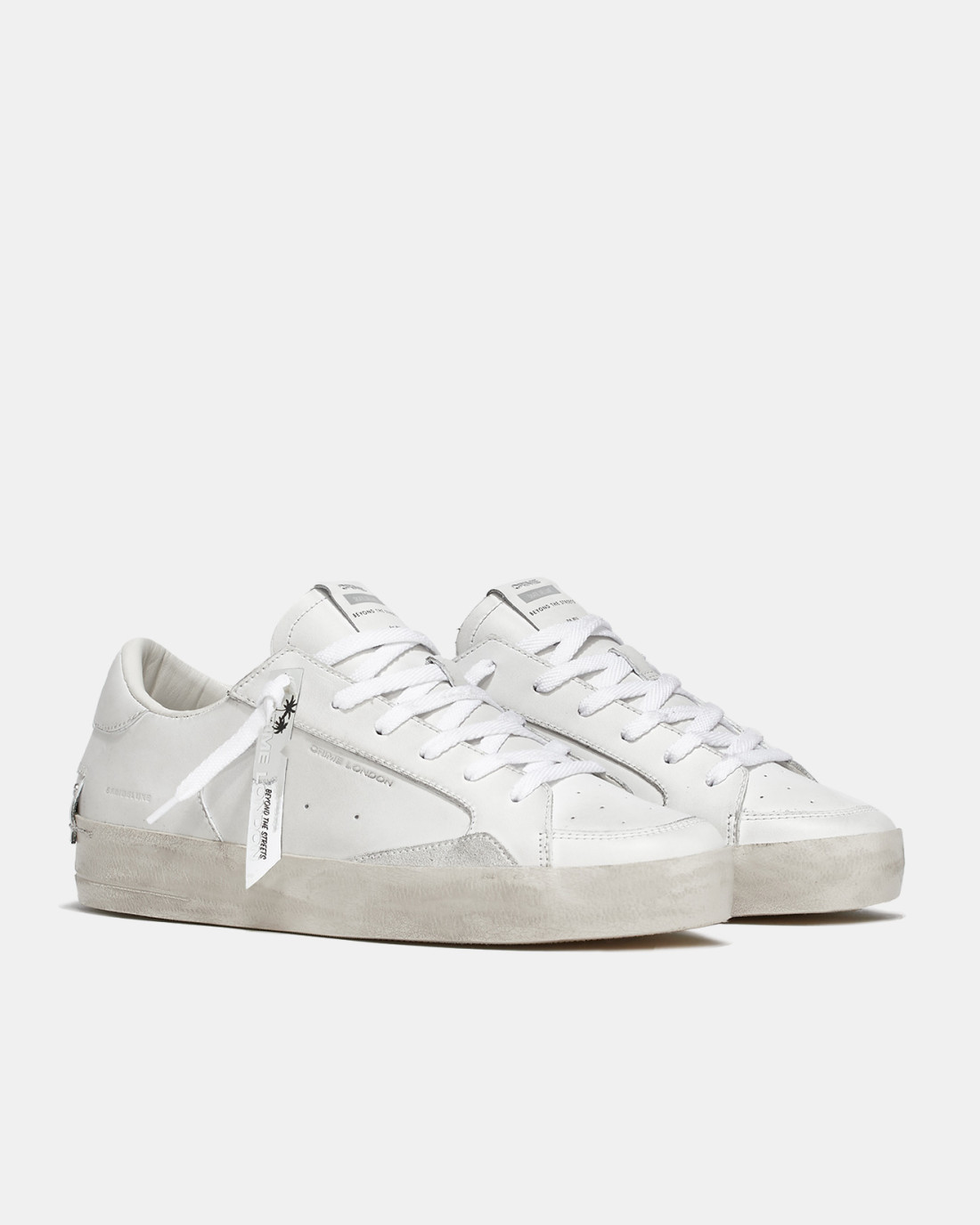 CRIME LONDON: SK8 DELUXE ALL WHITE