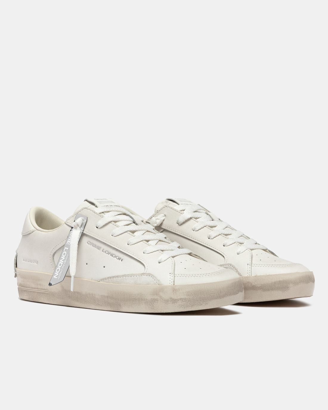 CRIME LONDON: SK8 DELUXE ALL WHITE