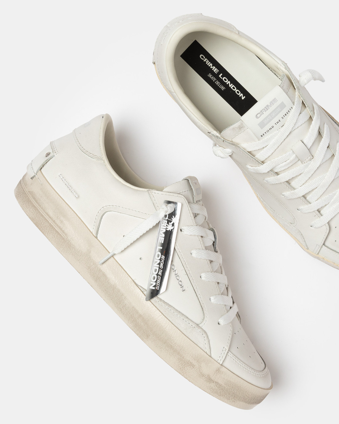 CRIME LONDON: SK8 DELUXE ALL WHITE