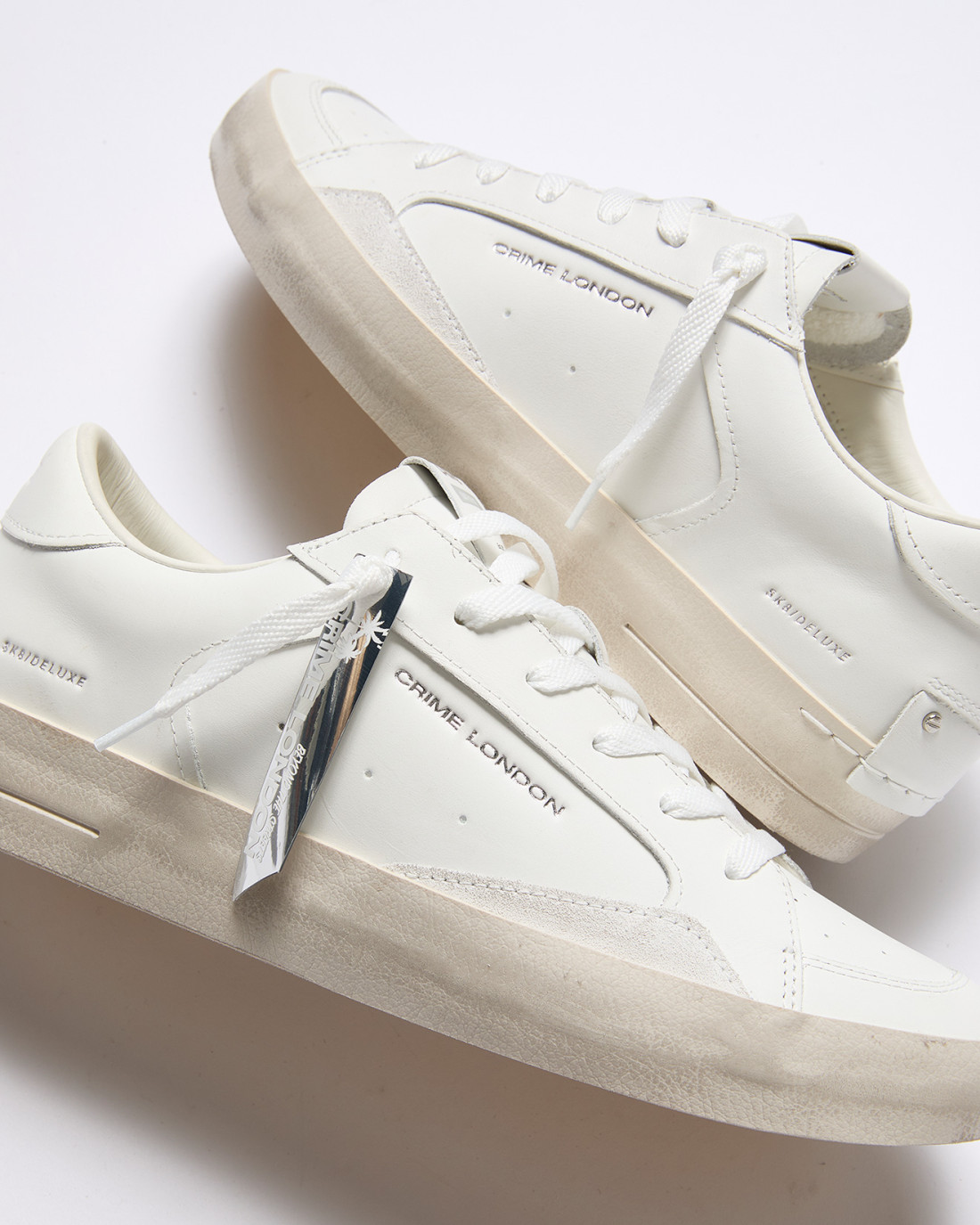 CRIME LONDON: SK8 DELUXE ALL WHITE