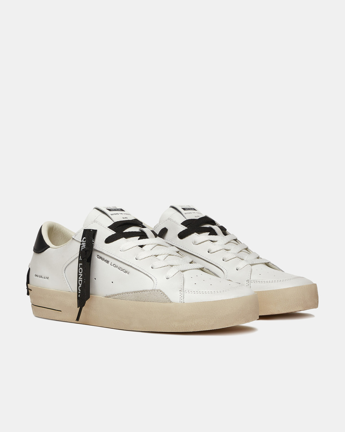 CRIME LONDON: SK8 DELUXE WHITE BLACK