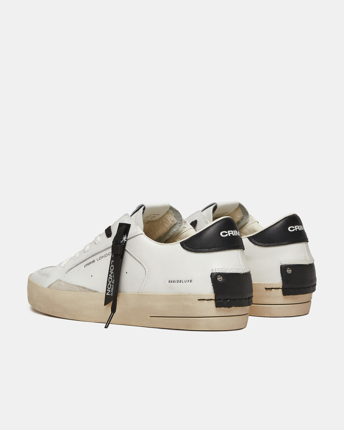 CRIME LONDON: SK8 DELUXE WHITE BLACK