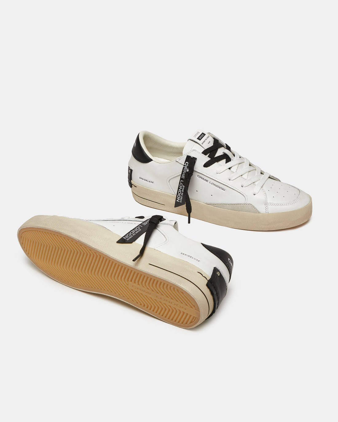 CRIME LONDON: SK8 DELUXE WHITE BLACK