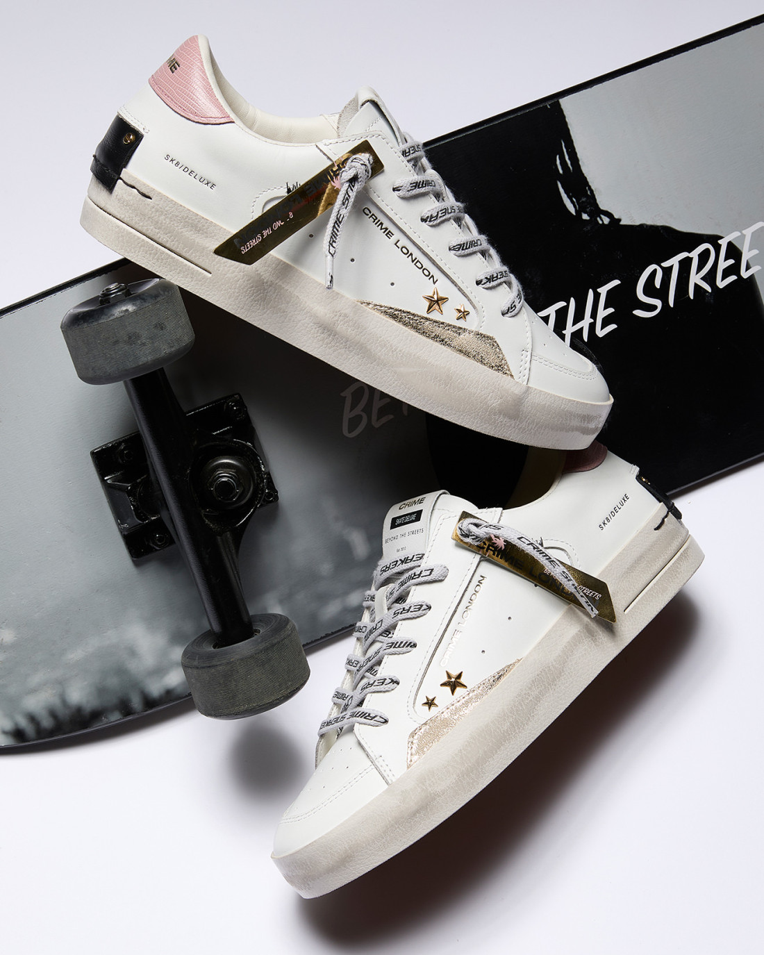 CRIME LONDON: SK8 DELUXE BABY PINK