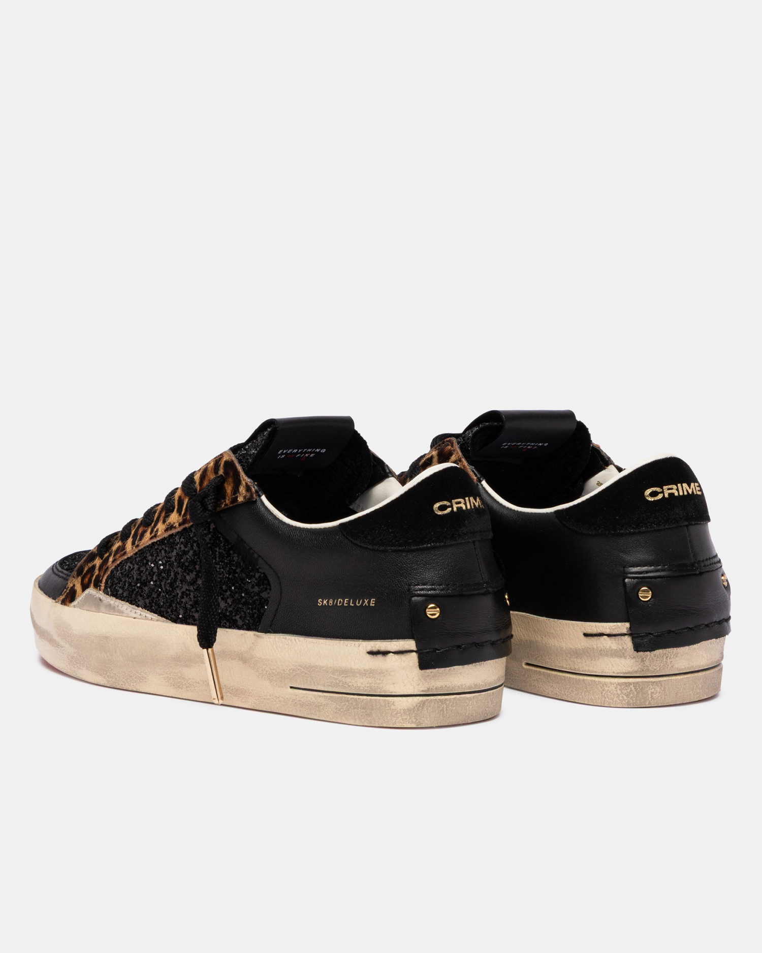 Sk8 Deluxe Black Cheetah | Crime London Sk8 Deluxe Black Cheetah | Crime London
