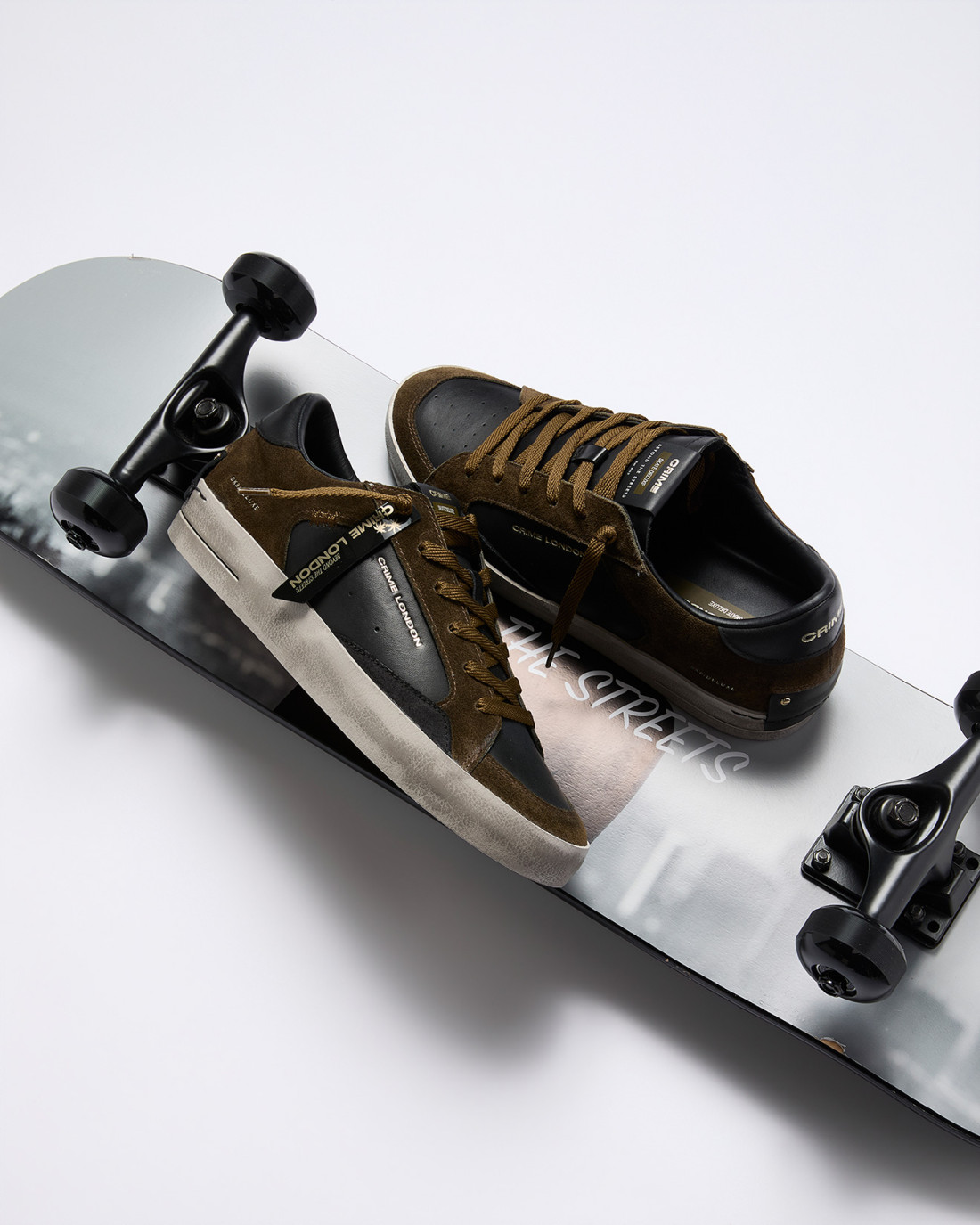CRIME LONDON: SK8 DELUXE BLACK TIMBER