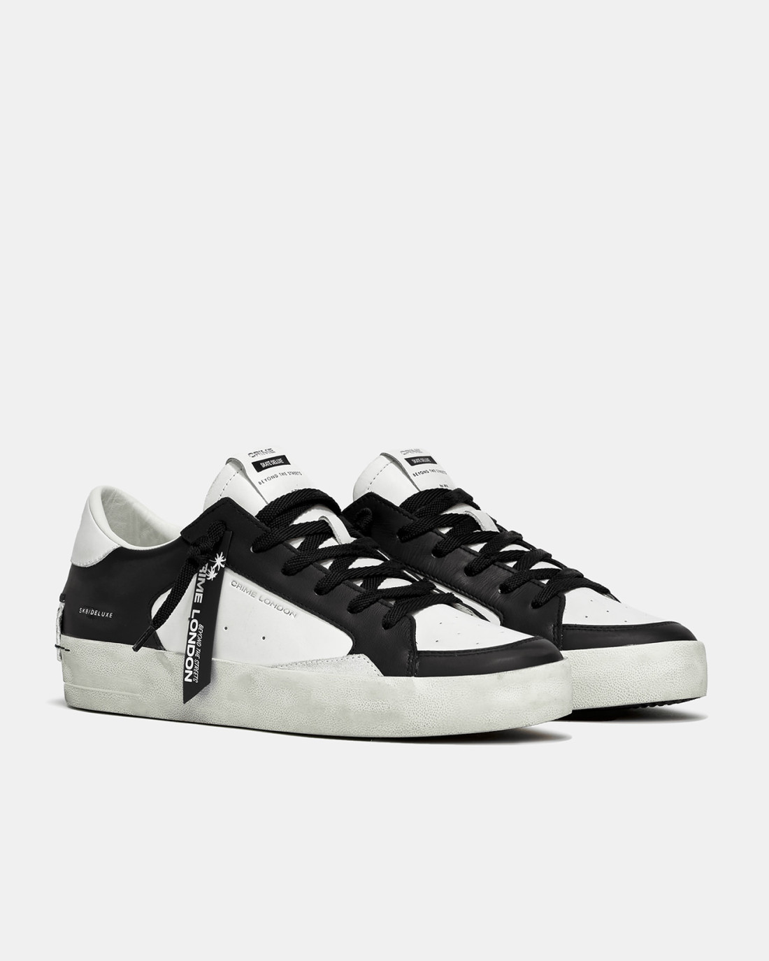 CRIME LONDON: SK8 DELUXE BLACK WHITE