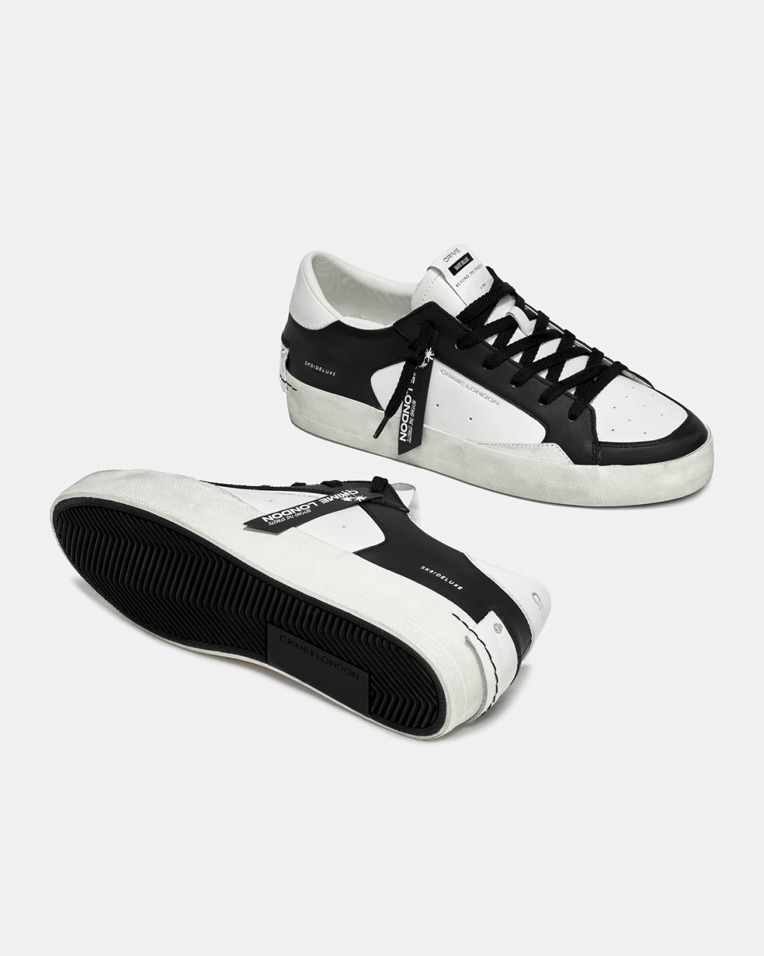 CRIME LONDON: SK8 DELUXE BLACK WHITE