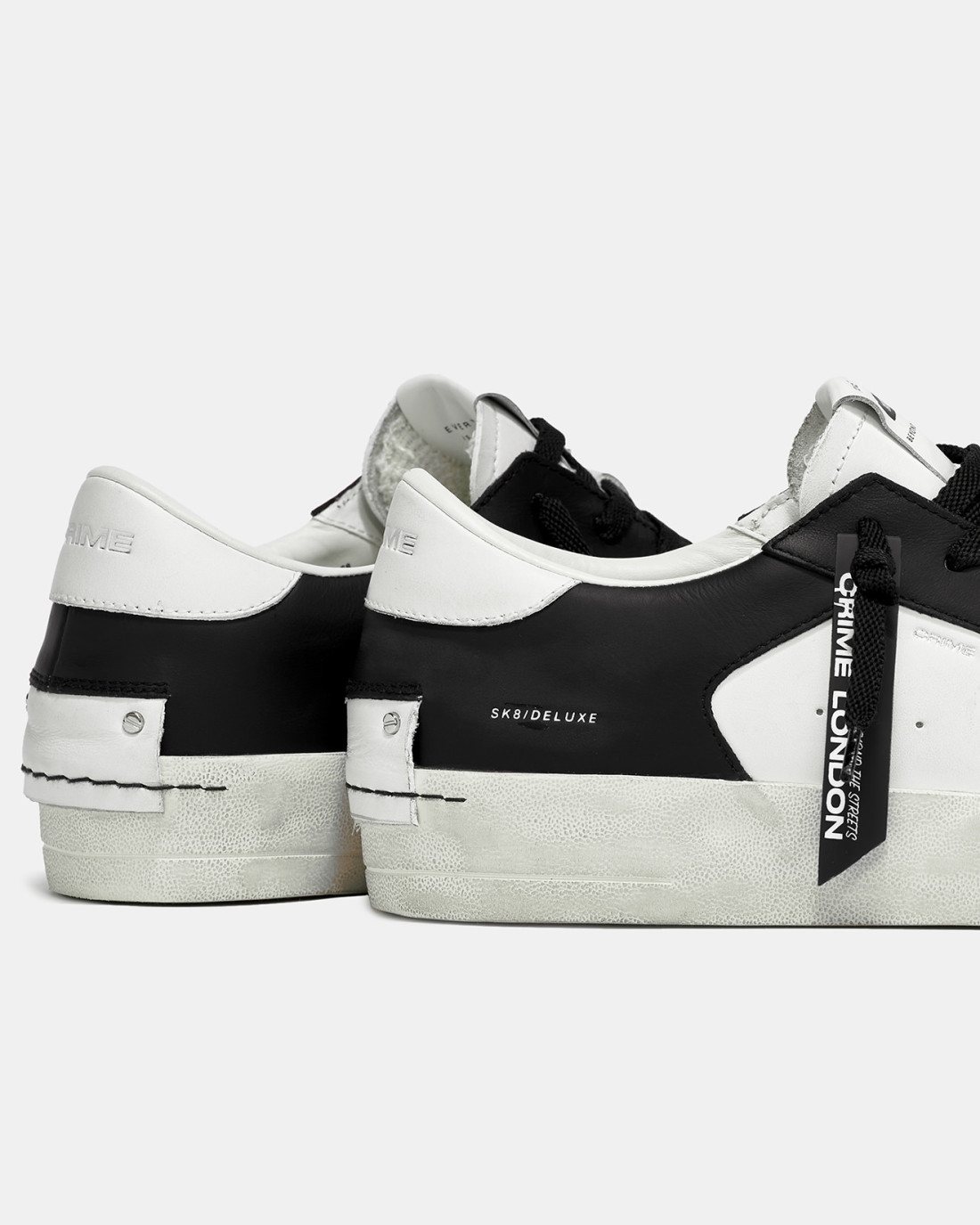 CRIME LONDON: SK8 DELUXE BLACK WHITE