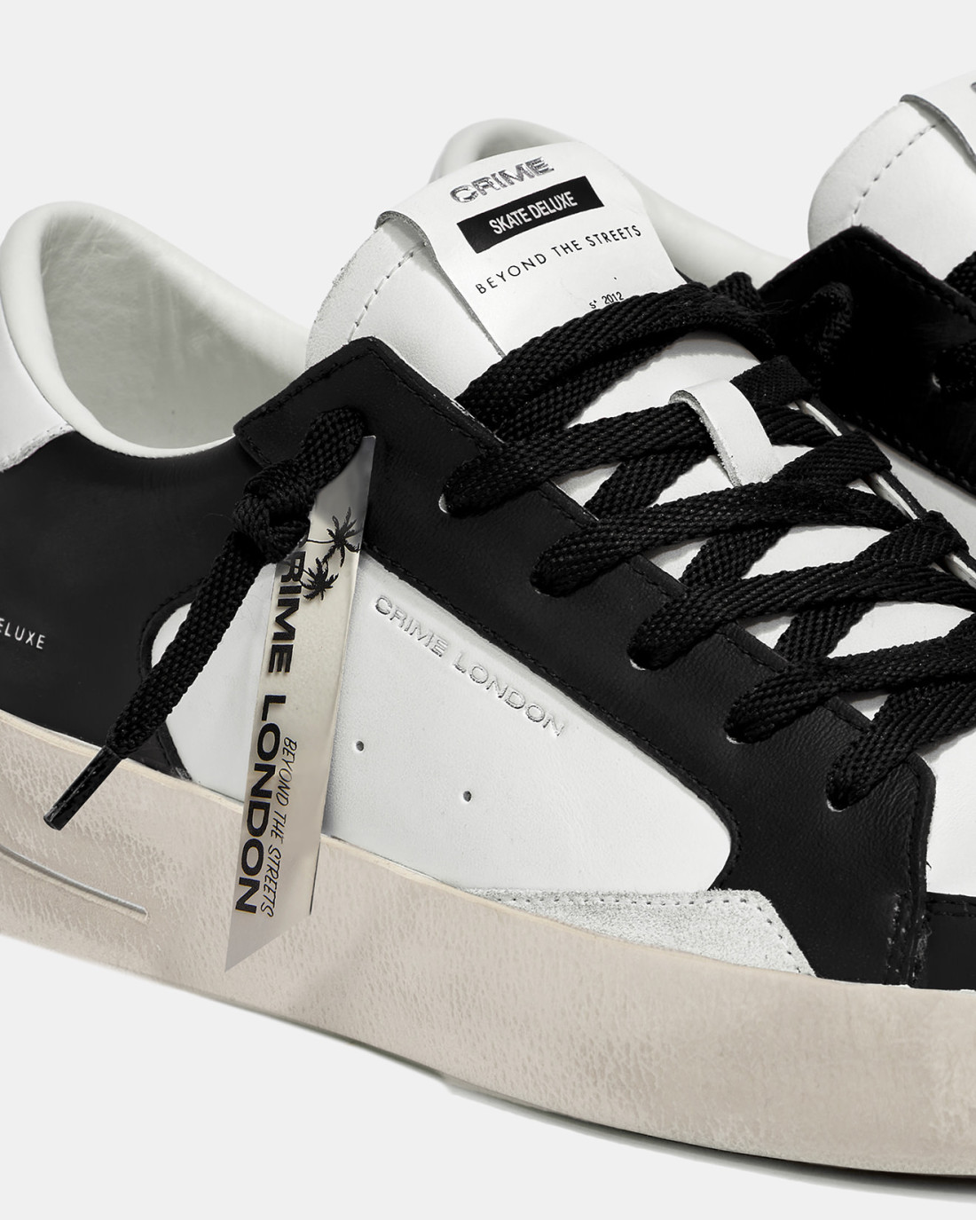 CRIME LONDON: SK8 DELUXE BLACK WHITE
