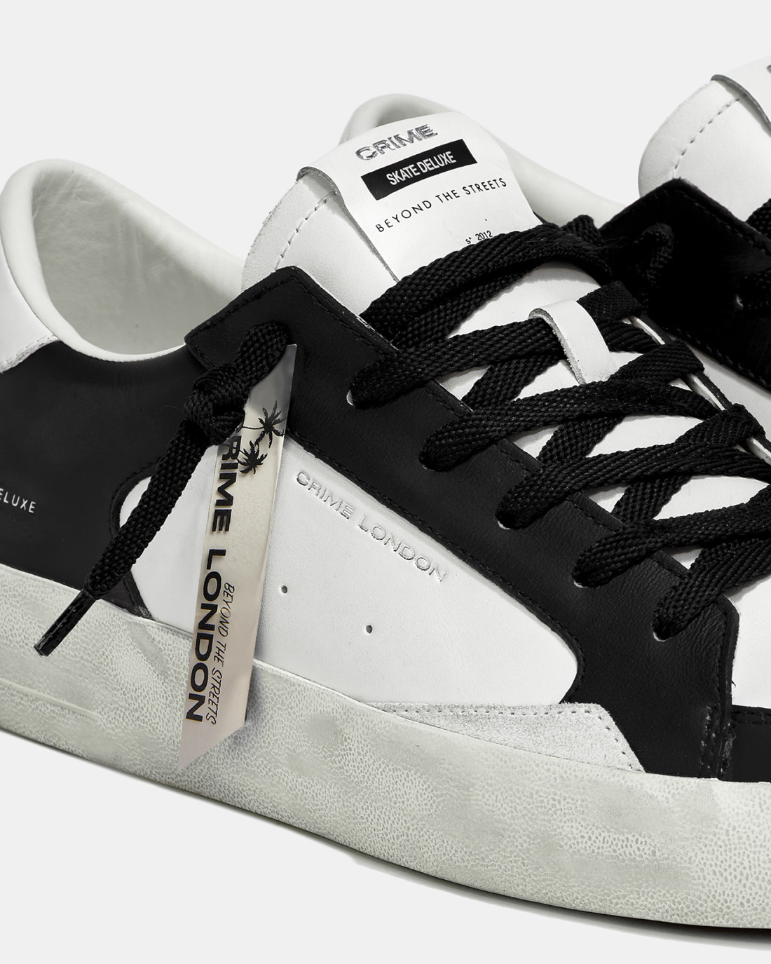 CRIME LONDON: SK8 DELUXE BLACK WHITE