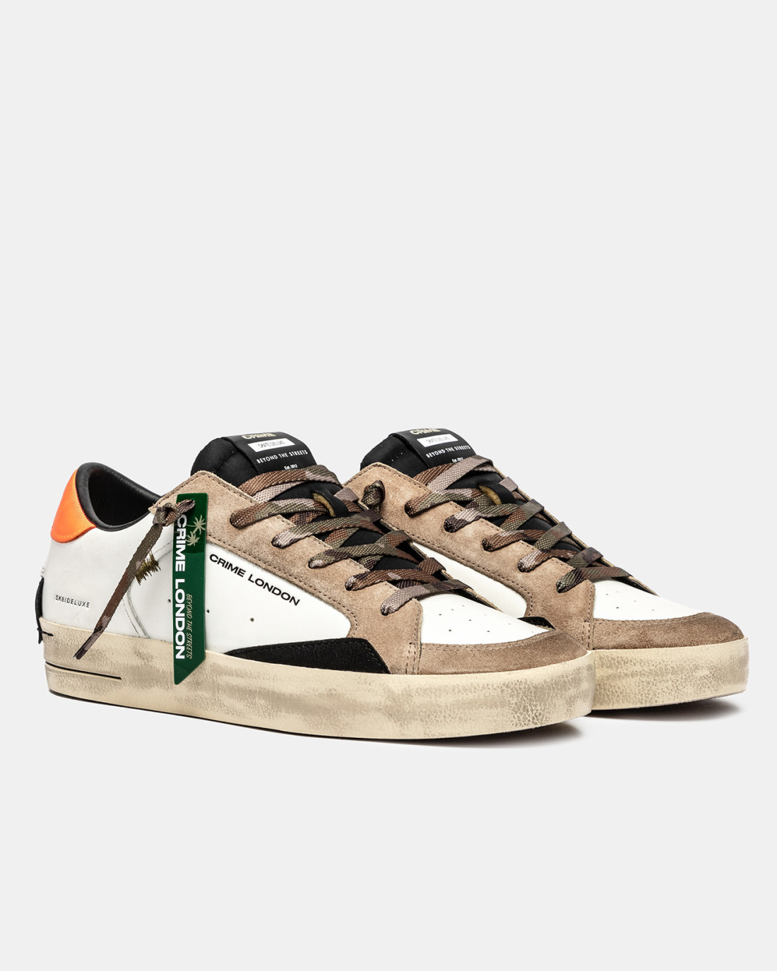 CRIME LONDON: SK8 DELUXE BURNT CAMO