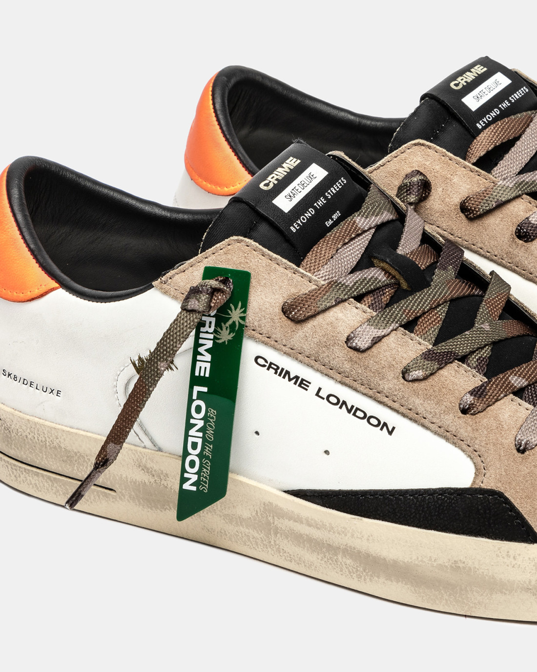 CRIME LONDON: SK8 DELUXE BURNT CAMO